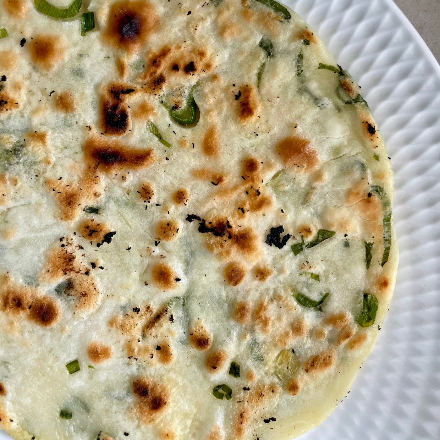 gluten free shallot pancake