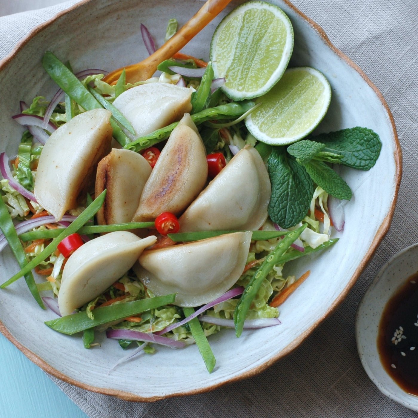 gluten free miso cabbage salad, gluten free recipe